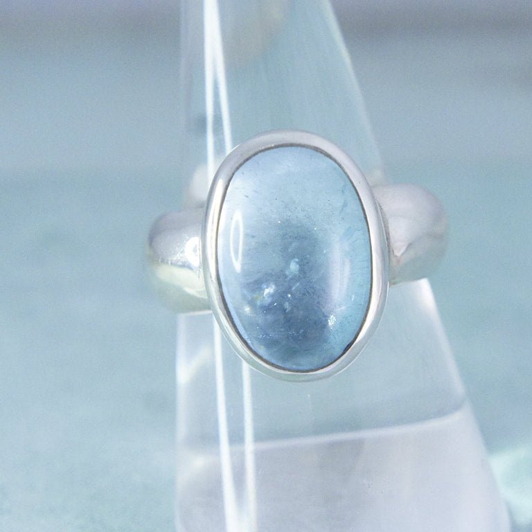 stunning blue topaz handmade ring at Cairns jewellery shop